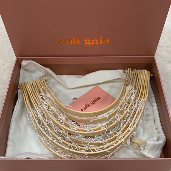 CULT GAIA ZADIE BAG IN NATURAL LUXURY DESIGNER PIECE OS - Picture 14 of 14